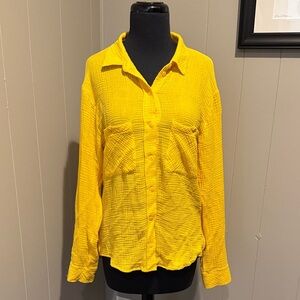 Sanctuary Women’s XS Sunlit Yellow Button-Down Shirt